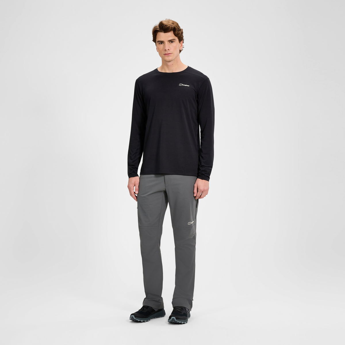 Men's Delta Long Sleeve Tech Tee - Black