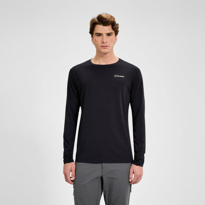 Men's Delta Long Sleeve Tech Tee - Black
