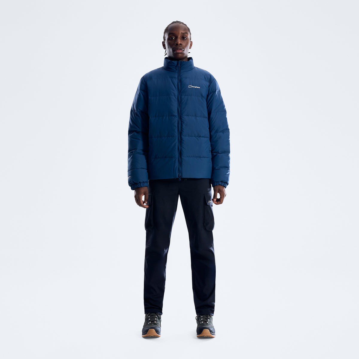 Men's Fulstow Reversible Down Jacket - Hale Navy/Red Fury