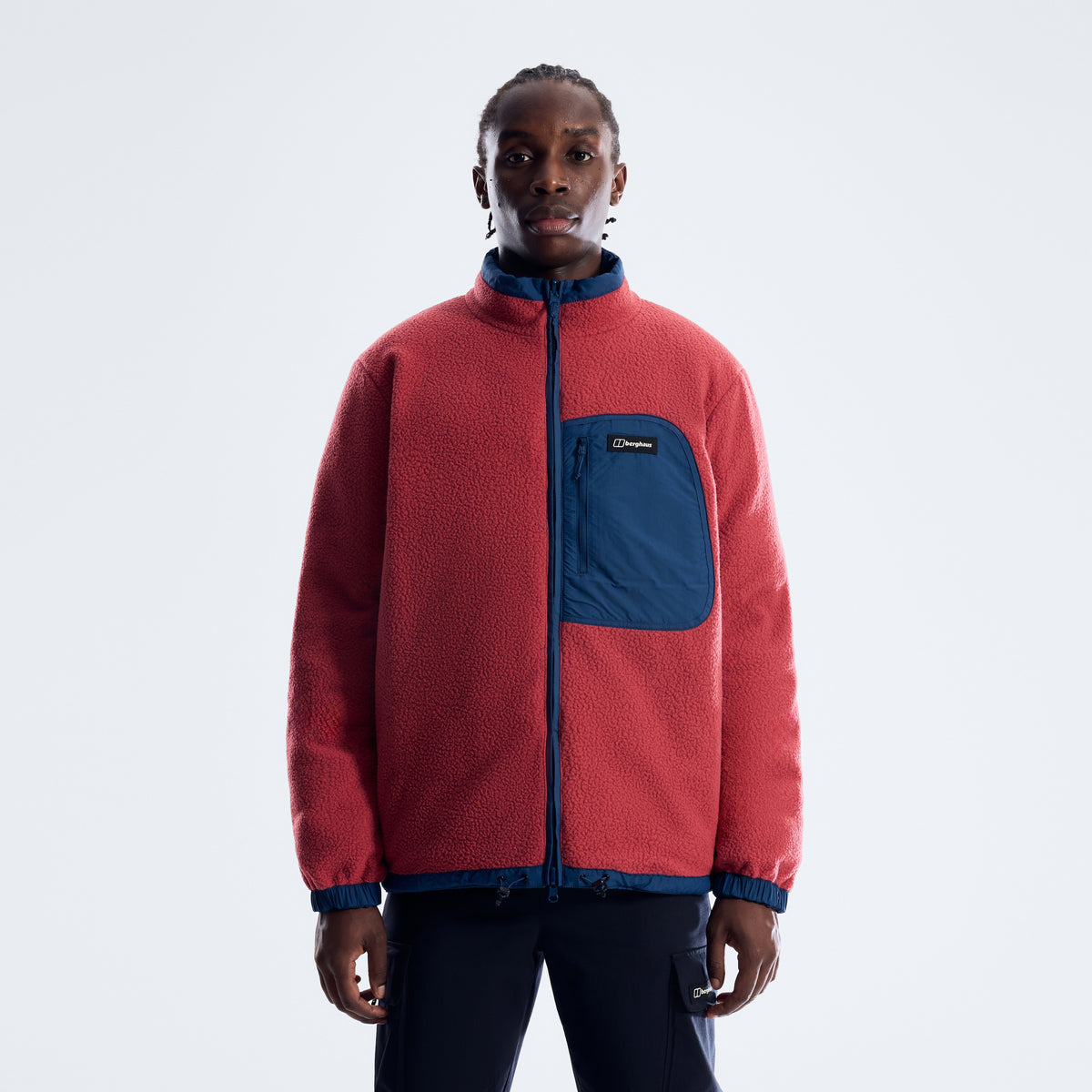 Men's Fulstow Reversible Down Jacket - Hale Navy/Red Fury