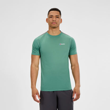 Men's Terrain Trek Tech Tee - Green/Grey