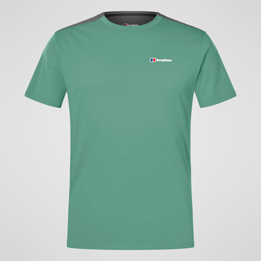 Men's Terrain Trek Tech Tee - Green/Grey