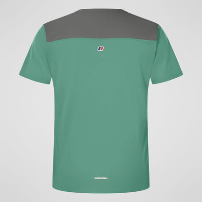 Men's Terrain Trek Tech Tee - Green/Grey