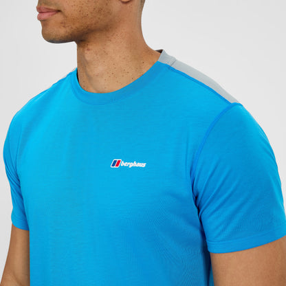 Men's Terrain Trek Tech Tee - Blue/Grey