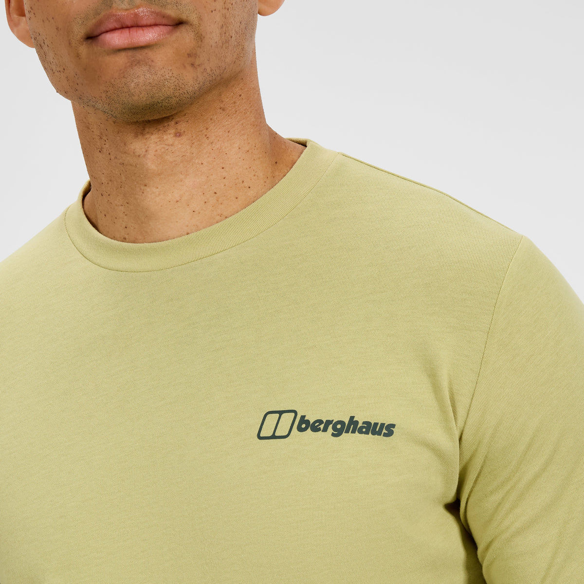 Men's Center Logo Tee - Natural