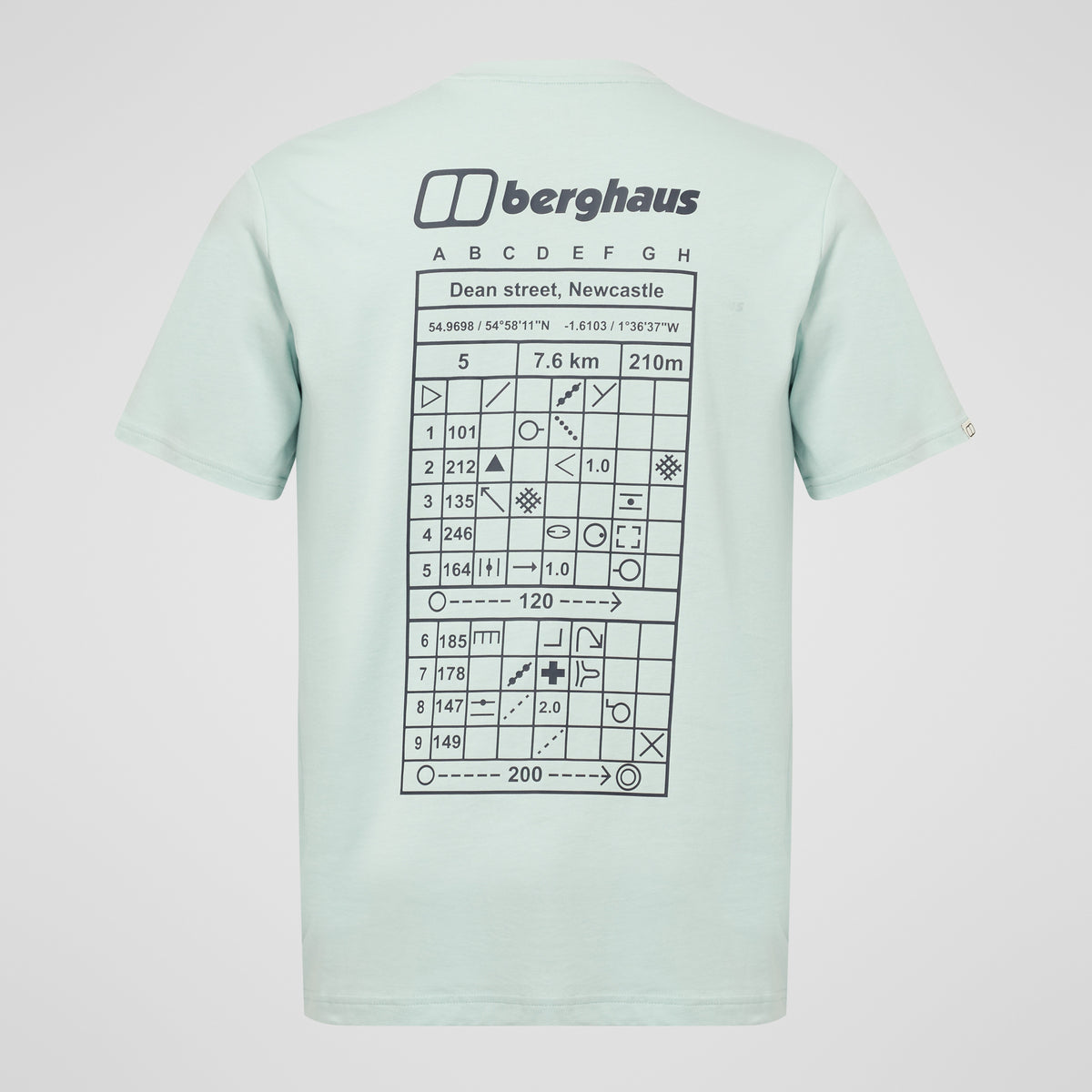 Unisex Orienteer Symbols Tee - Evernia Green