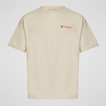Unisex Pioneer Circular Logo Tee - Stone