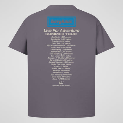 Unisex Adventure Tour Tee - Purple
