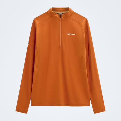 Men's Theralite Half Zip Tech Tee - Blazing Fire