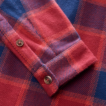 Men's Ashbrooke Overshirt - Hale Navy/Red Fury