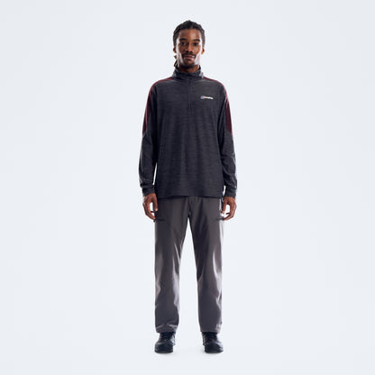Farndale+ Long Sleeve Half Zip Tech Tee - Archive Black/Chakra