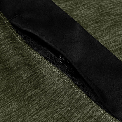 Farndale+ Long Sleeve Half Zip Tech Tee - Zephyr/Cheviot Green