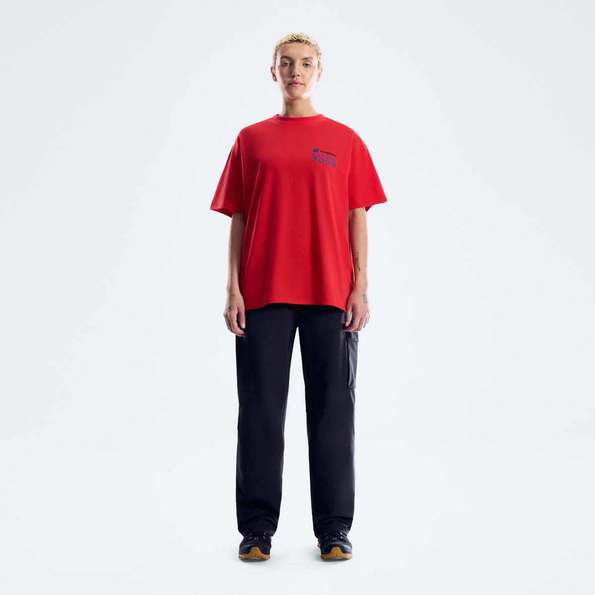 Unisex Kara-SU Badge Tee - Goji Berry